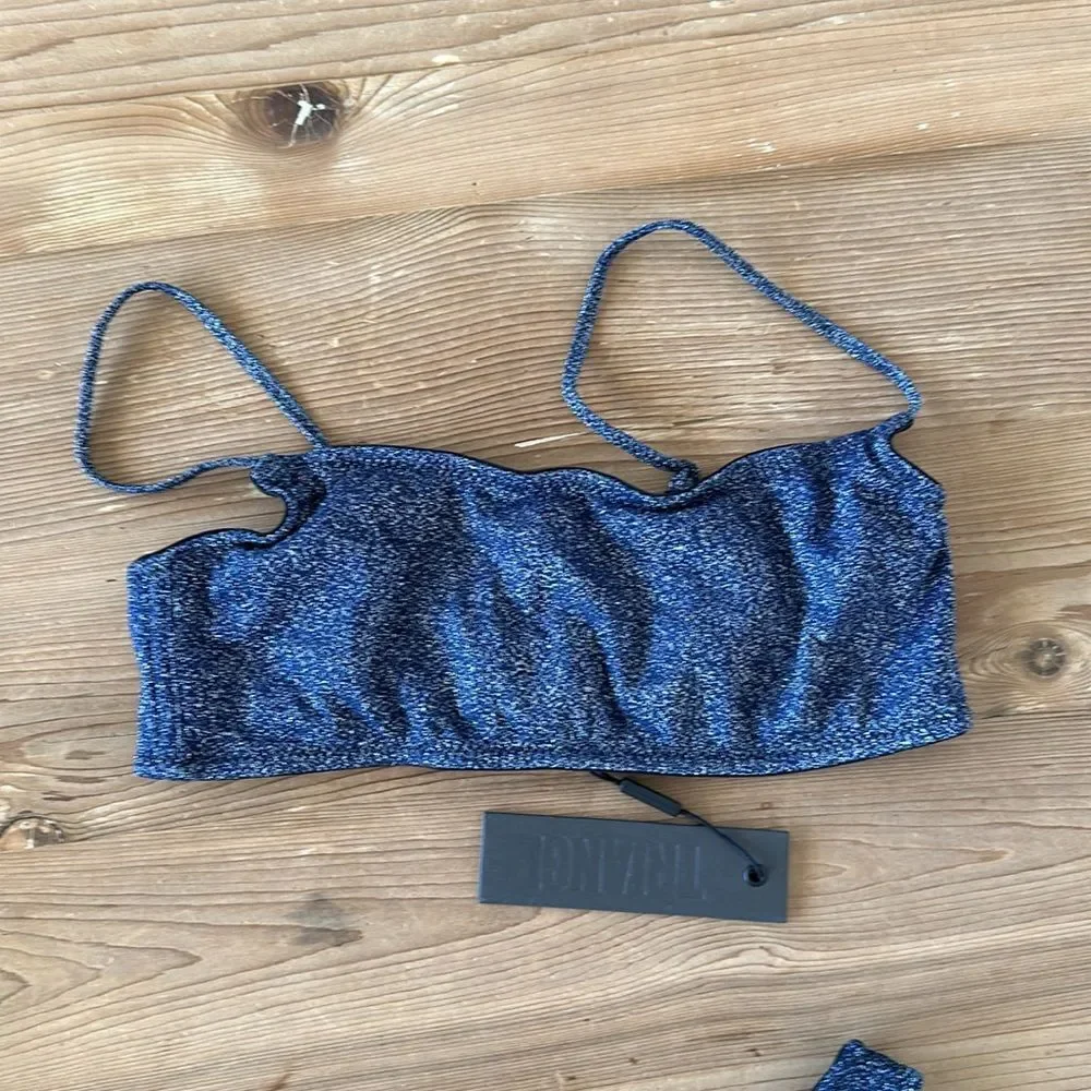 triangl swimwear Sparkle Dark Blue Two-Piece Bikini